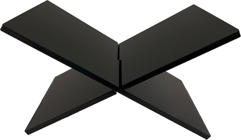 Black Acrylic Book Stand, Open Book Holder for Display and Reading, Acrylic