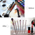 Clear Plastic Pen Holder Display Stand - 4 Pack, 6-Slot Organizer for Home Office & Store Use