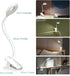 5 5 CUHIOY Clip on Reading Light for Bed Headboard, Rechargeable Battery Clamp on Bunk Bed Light, Colors Brightness