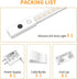 40in Dimmable 5 Closet Counter Smart Under Cabinet Lights, Plug in Under Cabinet Lighting with Handwave Sensor, Bright