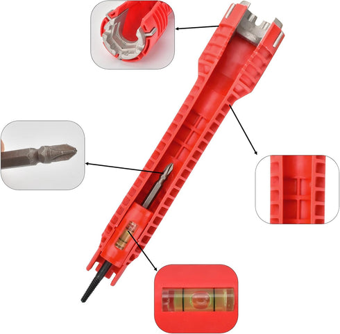 Multi-Purpose Faucet and Sink Wrench, Plumbing Tool for Installation and Repair