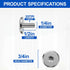 FMhotu 304 1/4" 1/2", 100-Pack Combo Sidewalk Screws Bolts, Stainless Steel Hurricane Shutter Hardware Rust-Resistant