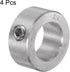 4pcs Shaft Collar 3/4" Bore 304 Stainless Steel Set Screw for Wheel Barrow Axle and Machine Tools