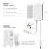 RAYZEEK 12/24VDC Dimmable, Wireless Motion Sensor Controller Kit - No Wiring Mini PIR Sensor Switch RF Wireless Control