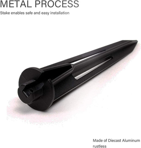 Malibu Metal Spike Stake Replacement, 3/4-14 NPSM Male Thread for Landscape Path/Spot Light Low Voltage Outdoor Lighting