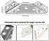 (60 Furniture Corner Connector Triangle Corner Brace, Universal Stainless Steel Corner Connector Bracket Metal