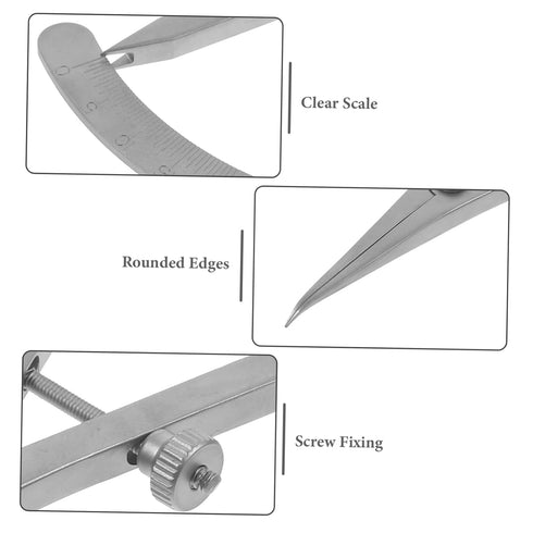 Orbital Measuring Device, Eyelid Measuring Ruler, Eyebrow Caliper Tools for Dental Brow Mapping