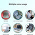 SNCIDSGE Car Orthopedic Seat Cushion, Ergonomic Memory Foam Desk Office Back Support Cushion Long Sitting for Women