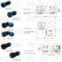 HangTon HE29 Electrical Circular Waterproof Connector, 12-15mm Cable Plug (14 pin)