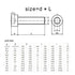 Deurep DIN912 316 M3 M4 M5 M6 M8 M10 M12 M20 Screw(25mm,20pcs M10) Full Thread Stainless Steel Hex Socket Head Cap