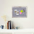 Gray Felt Cork Board, Decorative Hanging Boards with White Rustic Wood Frame, Vision Board for Office Home School