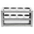POPETPOP Test Tube Rack - Stainless Steel Sample Tube Holder with 8 Holes for Laboratory Supplies
