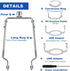 7" 8" 9" 10" 1/8 E14, E26, E27 Lamp Shade Harp Holder Kits Adjustable fit for Standard IP, Lamp Harp Saddle with Lamps