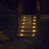 Solar Lights for Steps, Decks, Pathway Yard Stairs Fences, LED Outdoor Waterproof, Warm Light (2 Pack)