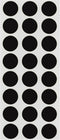 ChromaLabel 0.50 Inch Round Label, Removable Color Code Dot Stickers, 1200 Pack, Black