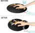Memory Foam Wrist Support Mouse Pad, Comfortable Padded Mousepads 9in X10in for Desktop Notebook (Silver Golden