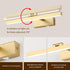 Dimmable 15.75" Inches 3000k Joosenhouse Picture Light Battery Operated Wireless Picture Light with Timer Remote Gold