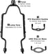 Adjustable Lamp Shade Harp Holder Kit, 8 9 10 Inch for Table and Floor Lamps, Heavy Duty Bracket with Adapter