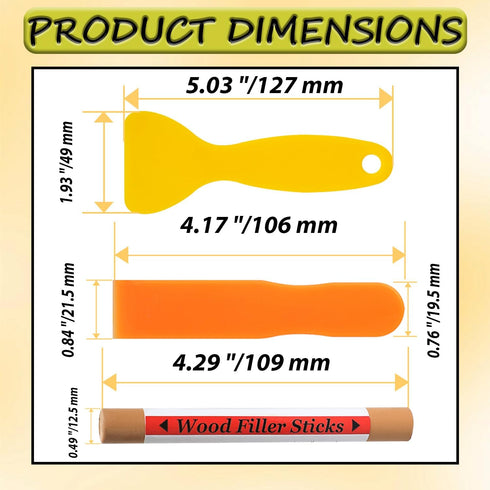 30+2p 30 2 Wood Filler Sticks - Colors Wood Markers Furniture Repair Wax Crayons with Scrapers, Furniture Touch Up