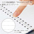 KOKUYO D Shaped Soft Ring Notebook, 6mm Ruled with Dot-Lines, 80 Sheets, A5, 6 Colors Set, Japan Import