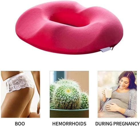 Generic Tailbone Donut Cushion for Hemorrhoids, Coccyx Support Seat Pillow, Orthopedic Memory Foam Relief for Prostate