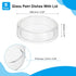PATIKIL 60mm High Borosilicate Glass Petri Dishes with Lids, 5 Pcs Petri Plates for Lab Science Experiment, Clear