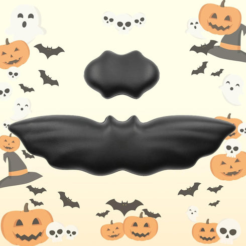Keyboard Wrist Rest - Soft Leather Halloween Bat Wrist Pad for Mouse Wrist Rest with Non-Slip Base, Wrist Pad