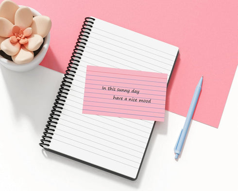 YIZUUN 4x6, 160 Pack, 40 Pack Package Colored Index Cards Ruled Index Cards, Flash Cards for Studying, Heavy Note Cards