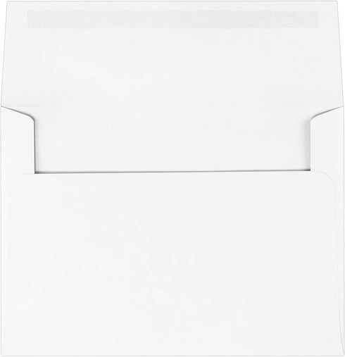 LUXPaper A7 Premium Wove Invitation Envelopes - 5 1/4" x 7 1/4", Ultimate White, 80lb. Text, 50 Qty