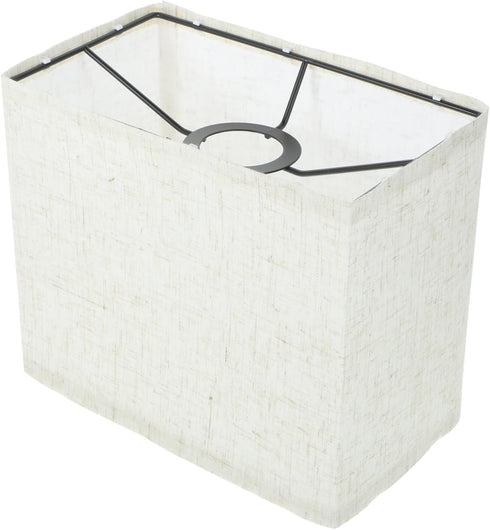 Generic Linen Lampshade Cordless Table Lamp Shade Square Lampshades for Table Lamps Linen