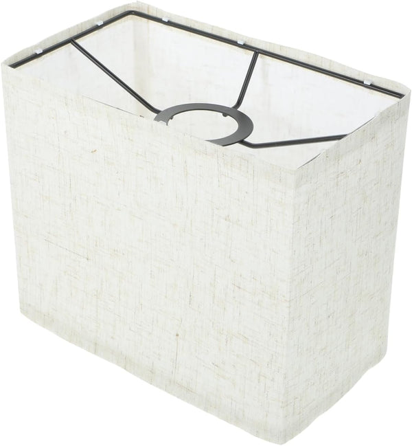 Generic Linen Lampshade Cordless Table Lamp Shade Square Lampshades for Table Lamps Linen