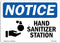 OSHA Notice Sign - Hand Sanitizer Station | Peel and Stick Wall