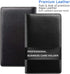 Sooez Leather Professional Business Card Book Holder - 240 Capacity Credit Card Organizer for Men and Women, Black