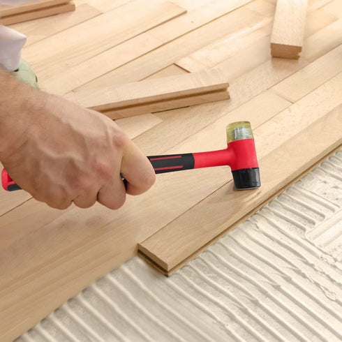 Small Rubber Mallet, Double-Face Hammer, Rubber Hammer for Vinyl Flooring, Tile, Crafts, and Jewelry Making