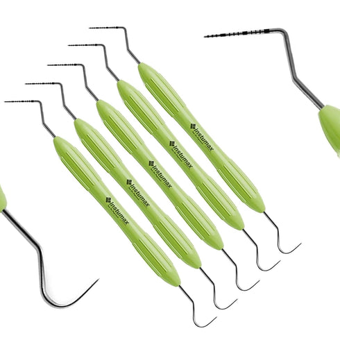 Probe UNC 23/15 Green Silicone Handle Stainless Steel Dental Periodontal Measuring Probe