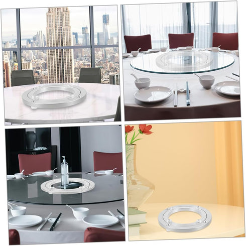 Alipis Alloy Heavy Duty Turntable Bearing for Dining Tables Sturdy Rotating Base for Art Displays Tv Stands and More
