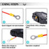 Glarks 360pcs Mixed Quick Disconnect Electrical Insulated Connectors, M4 / 5/6 / 8 Ring Crimp Terminals