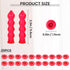 Universal Fit Caulk Saver Cap, Red Caulk Tube Sealer for Sealing and Preserving, 10 Caps