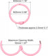 uxcell Loose-Leaf Binder Rings - 30mm/1.2 inch Metal Book Ring Key Holder, Pink, 12 Pack
