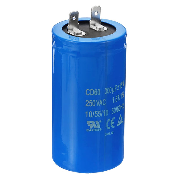 PATIKIL CD60 Run Capacitor - 300uF/MFD 250VAC 15% Tolerance for Air Compressor Motor Starts