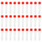 PATIKIL 10mL Plastic Test Tubes, 80 Pack Graduated Vial Container with Red Clear Screw Cap