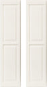 Shed Shutters Raised Panel 9" W x 22" H, Paintable for Sheds,