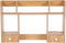 lxrnqcey Desktop Shelf, 2-Tier 80cm High-Capacity Desk Hutch Organizer, Multipurpose Wood Desktop Bookshelf