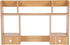 lxrnqcey Desktop Shelf, 2-Tier 80cm High-Capacity Desk Hutch Organizer, Multipurpose Wood Desktop Bookshelf