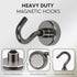 Neosmuk Magnetic Hooks, 27lb Heavy Duty Earth Magnets with Hook for Refrigerators, Pack of 4