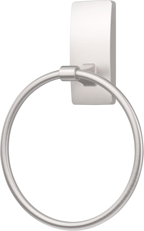 Command Command 5 lbs Hand Towel Holder Satin Nickel with Water Resistant Strips, Rust Resistant Bathroom Organizer
