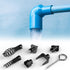 7PCS Drain Cleaner Combination Cutter Head Set, 16mm Manganese Steel for Drain Cleaning Machines