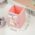 Wonhibo Cute Pink Silicone Desk Pen Holder for Girls, Aesthetic Pencil Cup Organizer for Office Desktop
