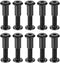 uxcell Screw Post Fit for 5/16"(8mm) Hole Dia Male M6x30mm Binding Bolts Leather Fastener Carbon Steel