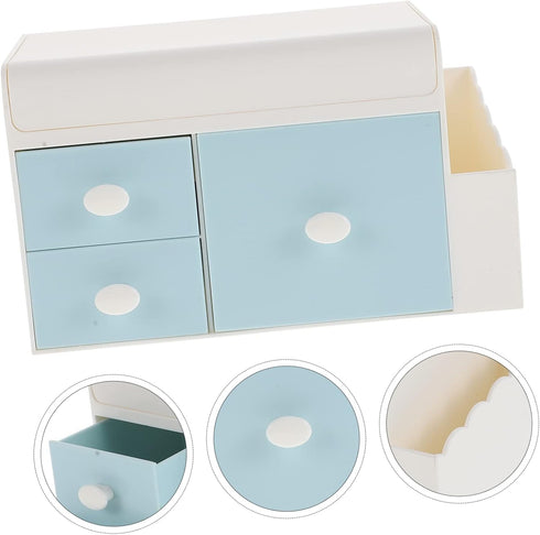 KICHOUSE Bedside Drawer Organizer - Versatile Plastic Storage Box for Office & Home